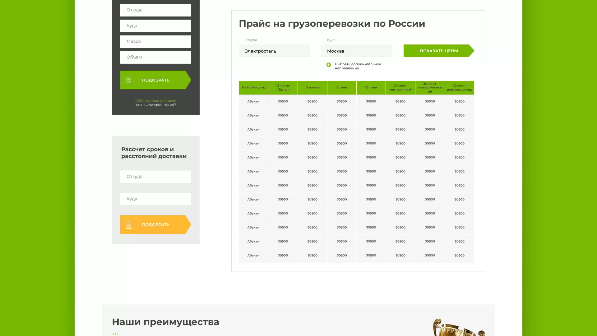 Разработка логотипа и сайта компании «Инком-Логистика» в Красном Сулине
