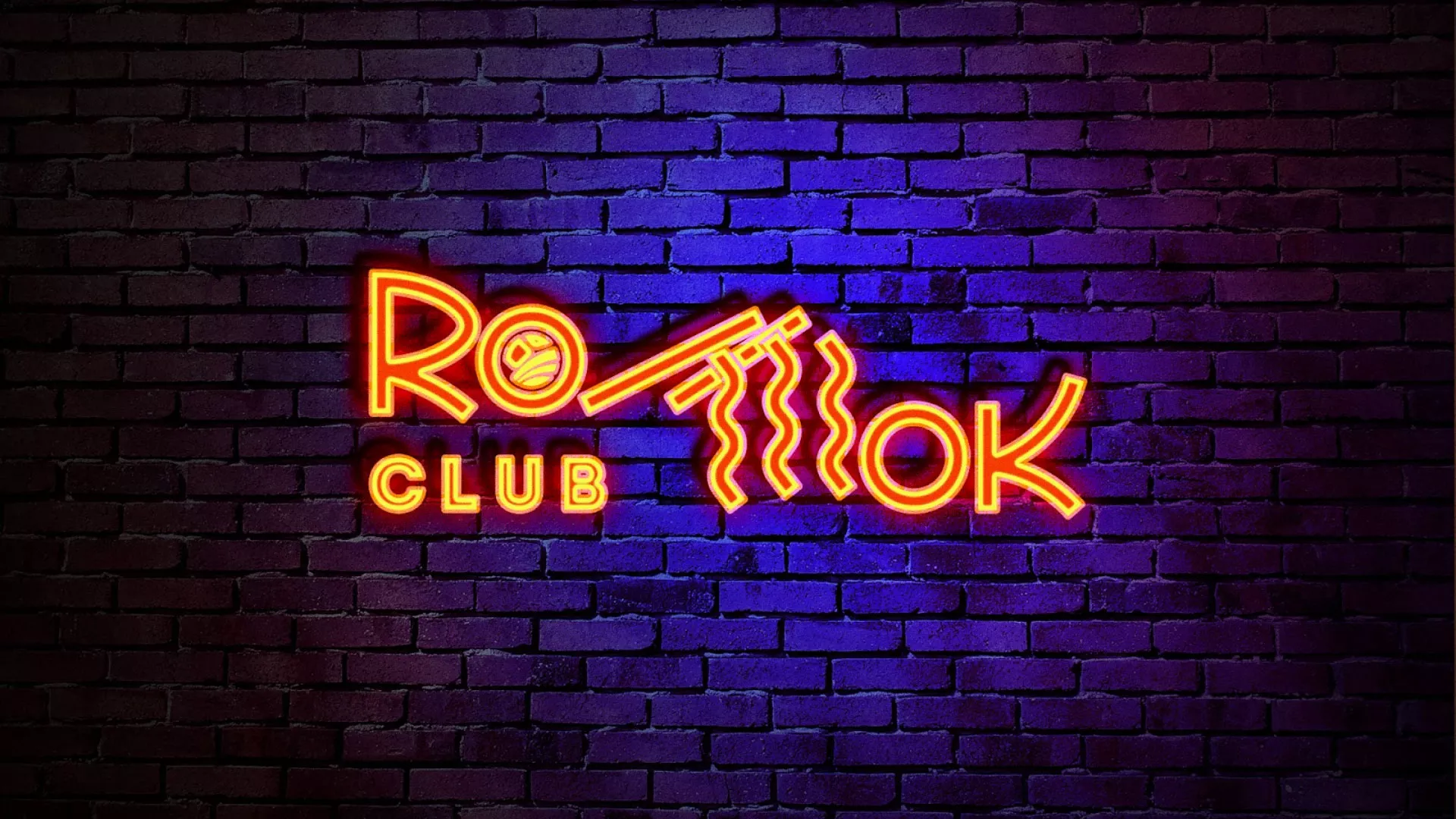 Разработка светящейся интерьерной вывески суши-бара «Roll Wok Club» в Красном Сулине